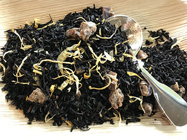 thé noir bio aromatisé crème patissiére belge