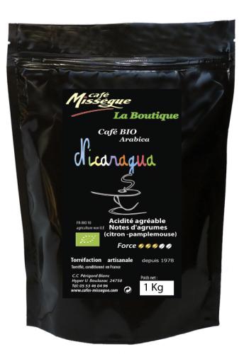 café arabica bio du Nicaragua 1 kg Moulu