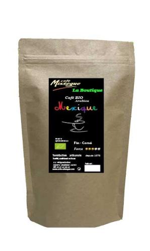 sachet café arabica en grain bio du Mexique 1kg