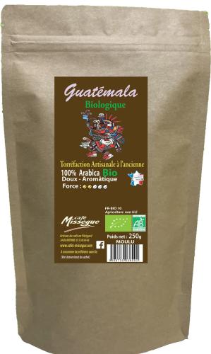 sachet 1 kg café arabica bio du Guatemala moulu