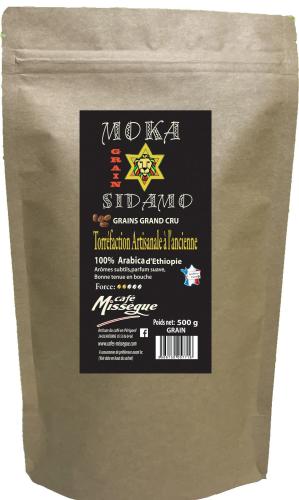 sachet 1kg arabica d'Ethiopie moka sidamo moulu